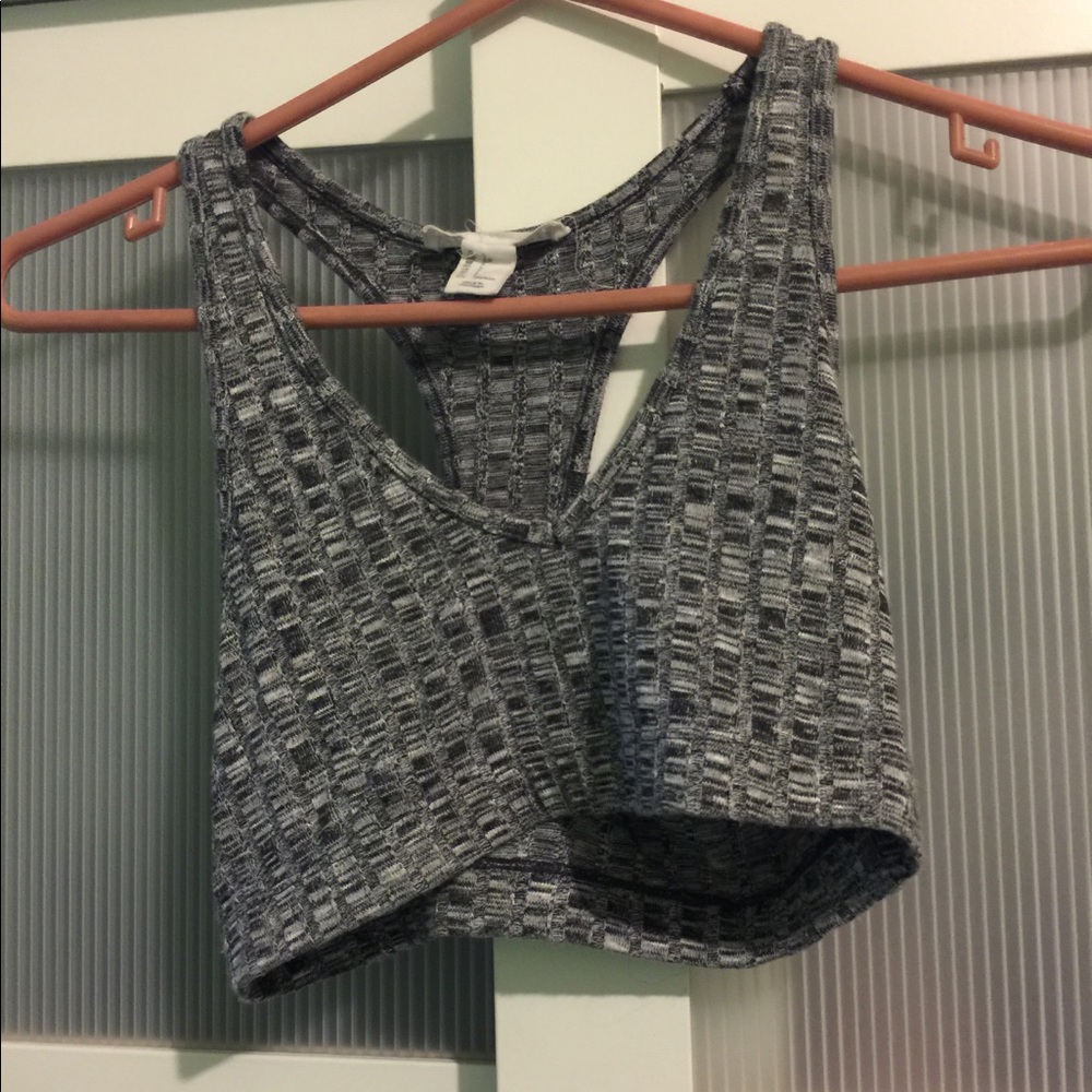 Grey Crop Top